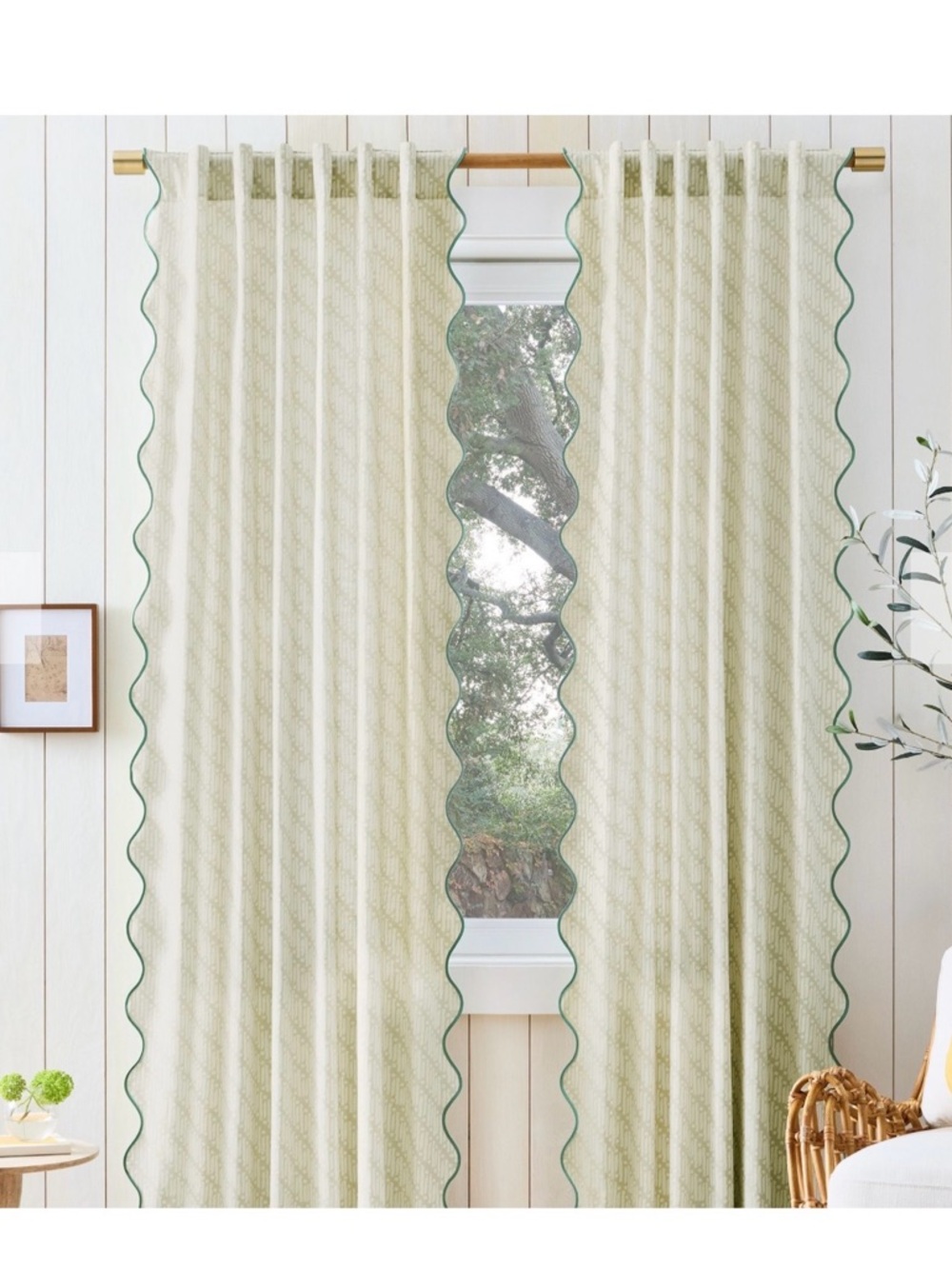 West Elm Batik Scallop Edge with Blackout